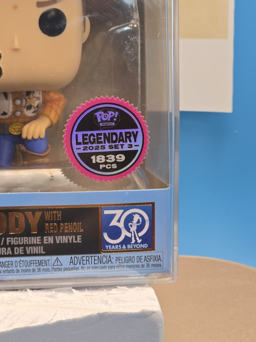 FUNKO POP! DIGITAL NFT TOY STORY #400 WOODY WITH RED PENCIL