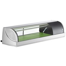 Hoshizaki HNC-120BA-R-SLH Curved Glass Refrigerated Sushi Display Case 47" - Rig