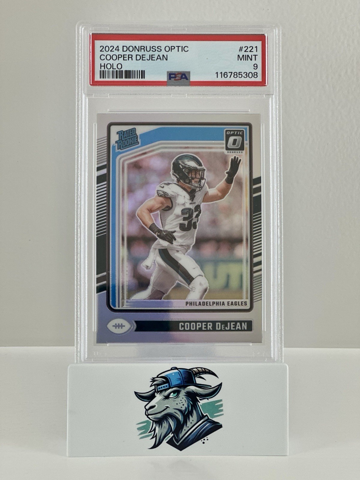 2024 Donruss Optic Holo Cooper DeJean Philadelphia Eagles PSA 9 #221