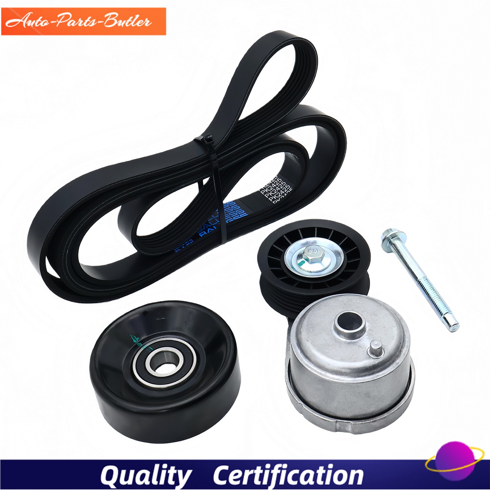 Drive Belt Tensioner Pulleys Kit For 96-05 Chevy Astro GMC Safari 4.3L V6 38103 thumbnail 17