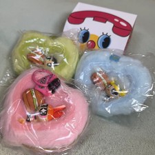Mcdonald's Thailand 2026 The Powerpuff girls Keychain Blue Plush Keyring All 3