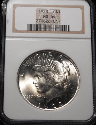 1923-P Peace  Dollar - NGC MS64