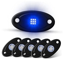 6Pods LED Rock Lights Neon Underglow Lights for Car Trucks ATV UTV SUV Blue