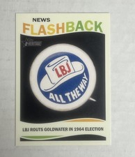 2013 Topps Heritage News Flashbacks #LBJ Lyndon B. Johnson - BB