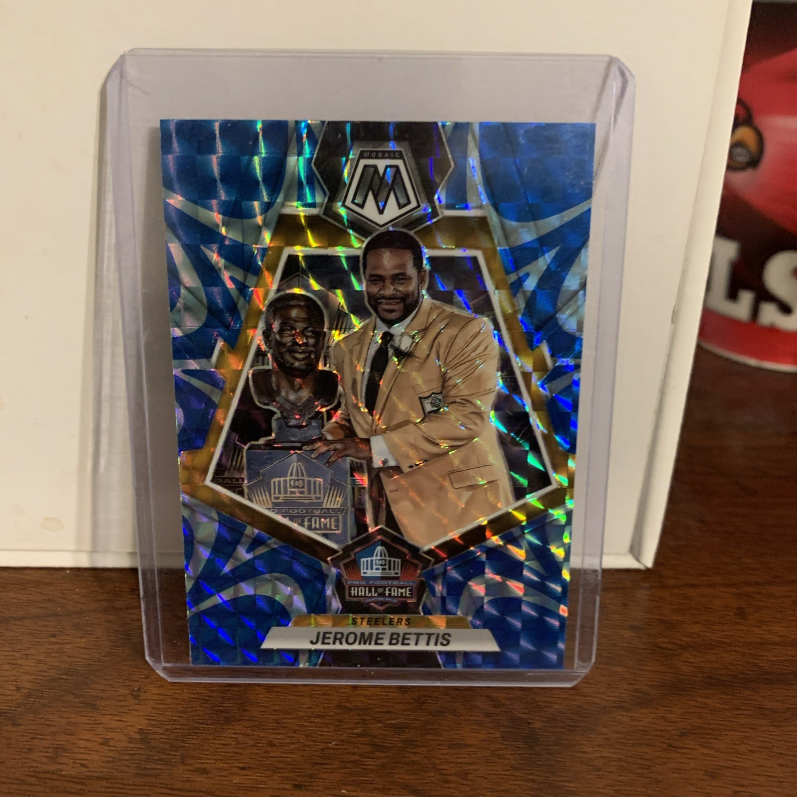 2023 Panini Mosaic - Hall of Fame Jerome Bettis #279 Reactive Blue Mosaic Prizm