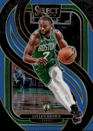 2024-25 Panini Select #146 Jaylen Brown Light Blue Prizm #/299