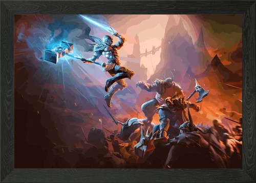 Asgard's Wrath 2 Framed Wall Art Poster Canvas Print Picture