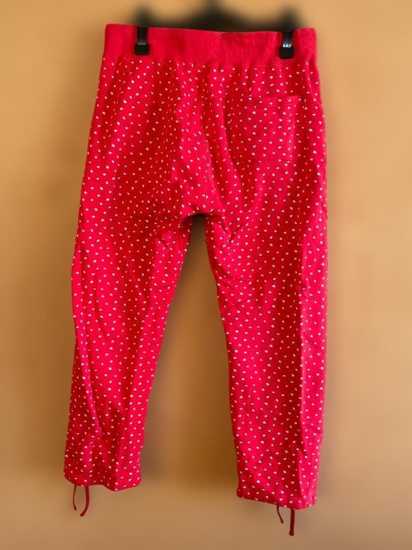 A Bathing Ape Star Patterned Sweatpants Red Drawstring Hem S BA0226242 thumbnail 2