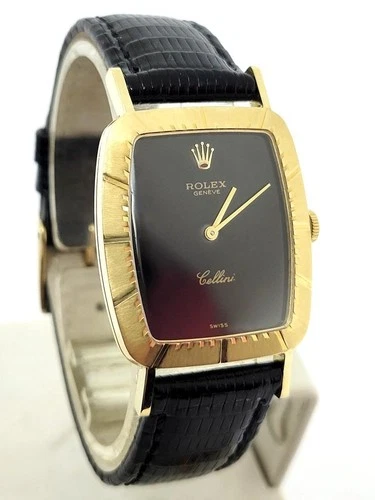 Vintage Mens 18k ROLEX CELLINI Winding Watch c.1976 Ref. 4087 31 EXLNT
