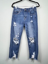Vervet Women's Jeans Size 25 Distressed Boyfriend Fit Medium Wash