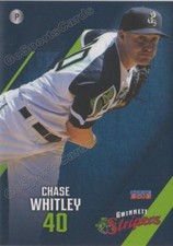 2018 Gwinnett Stripers Chase Whitley RC Rookie Atlanta Braves