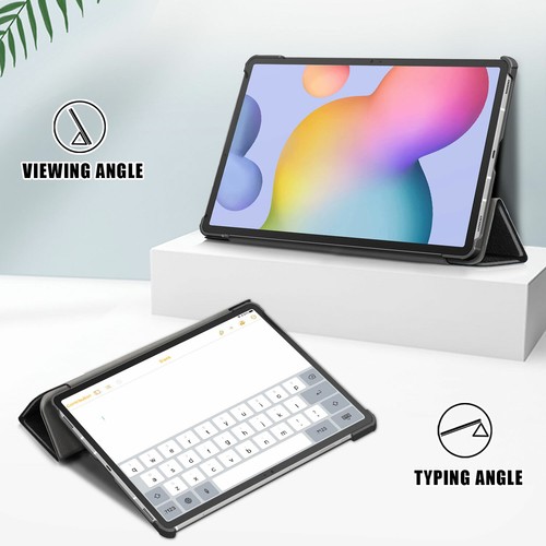 Funda inteligente con soporte triple de cuero para Samsung Galaxy Tab S7 S8+ S9+ S9 FE+ - Imagen 6 de 114