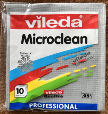 Vileda Microclean Professional Quattro Wischtuch Haushaltstuch 10 Stk OVP grau