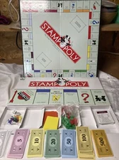 Monopoly Rare Cosco Promotional Stampopoly Board Game Complete No Instructions