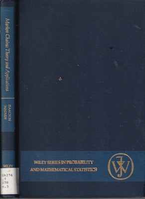 Markov Chains Theory And Applications By Isaacson, Dean L. 