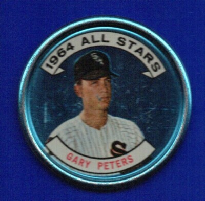 GARY PETERS all star WHITE SOX 1964 TOPPS COINS #140 NO DENTS