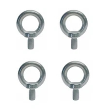 4 Pcs Stainless Steel T316 Machinery Shoulder Lifting Eye Bolt 1/2", 2100 Lb WLL