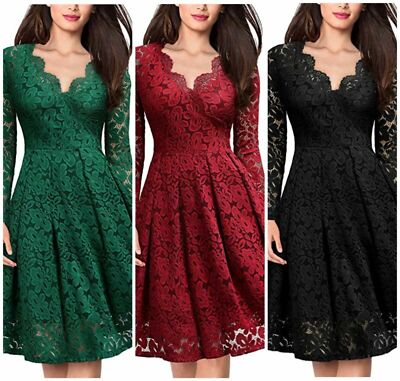 Mini Dress Size 24 Womens Clothes Uk Women Lace Mini Cocktail