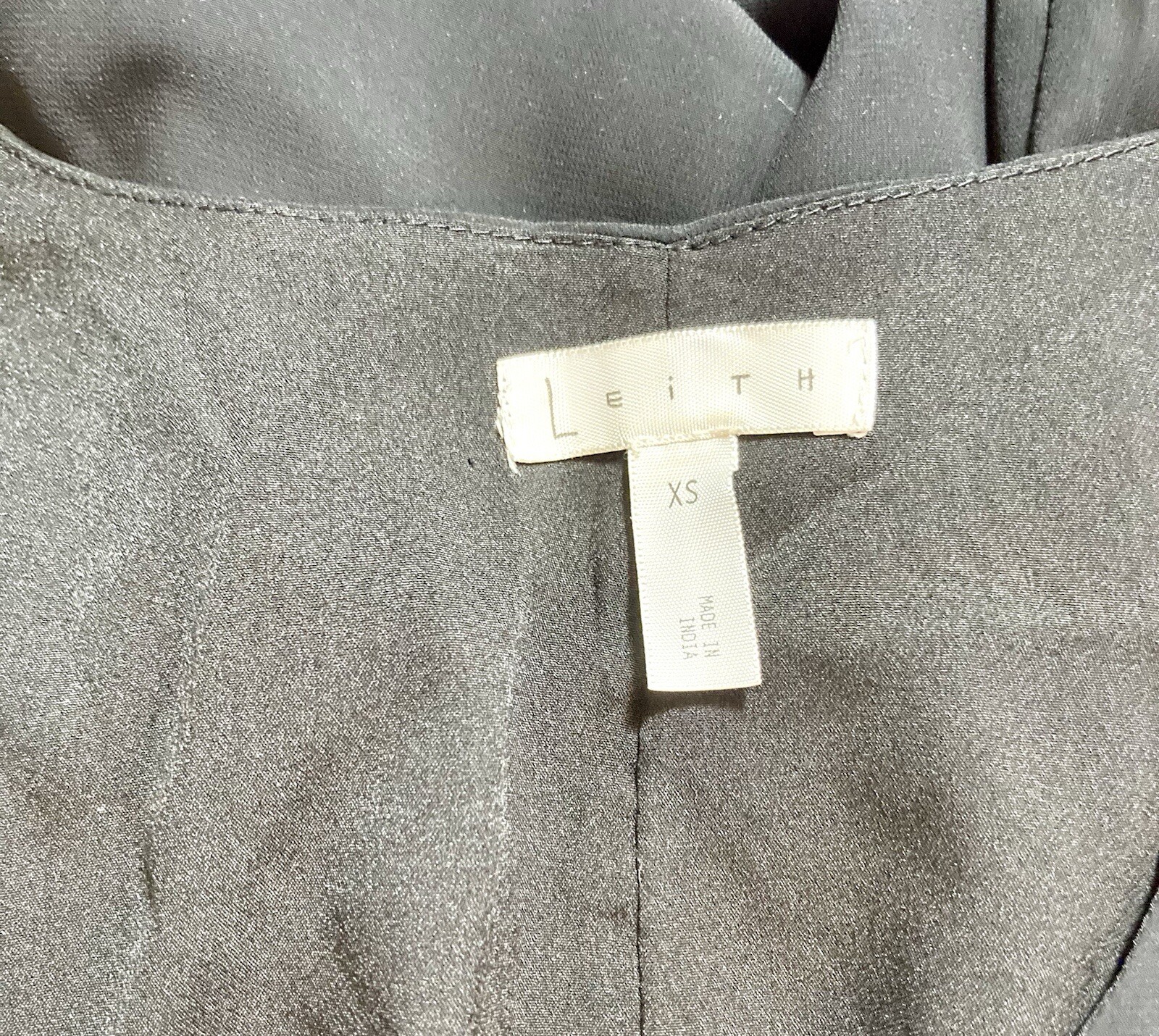 Leith Black Lightweight Patchwork Sleeveless Dres… - image 2