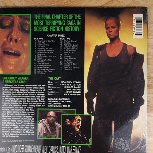 Alien 3 Laserdisc LD Movie Special Widescreen Edition Sigourney Weaver Sealed - Picture 8 of 10