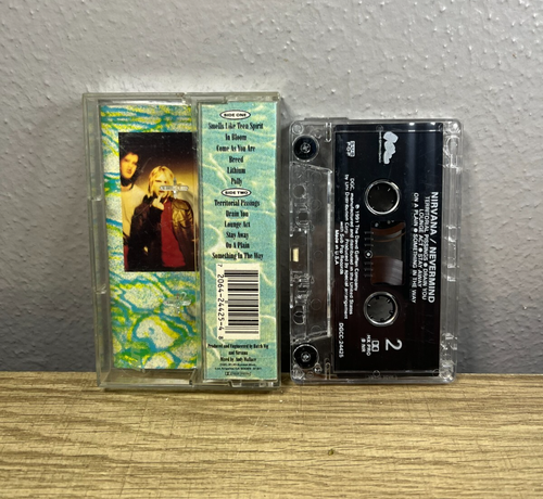 1991 Geffen Rec - Nirvana Nevermind Cassette Tape - Grunge Rock | DGCC-24425 - Picture 2 of 6