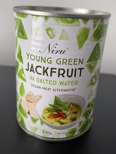 Niru Young Green Jackfruit In Salted Water 540g Tin NEW Vegan Meat Alternative