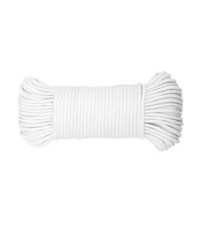 Koch 5550236 Diamond Braided Rope, 5/32 Inch x 100 Feet Paracord 550 White New