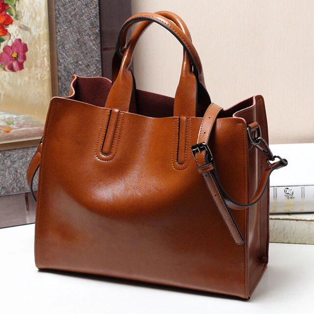 Designer Leather Tote Bag