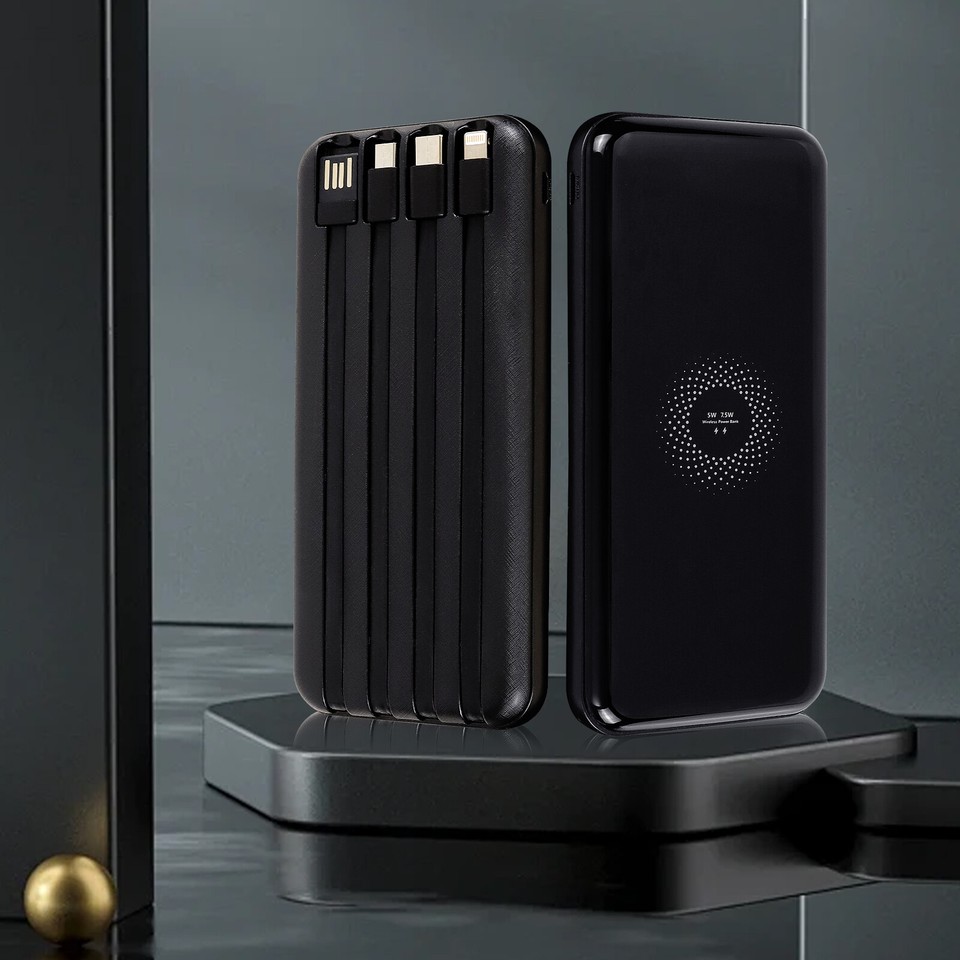 9000000mAh Wireless Power Bank Fast Charger Battery Pack USB