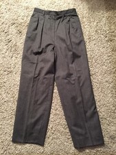 Women's Lauren Ralph Lauren Worsted Wool Gray Pants W/ Lining, Sz 8