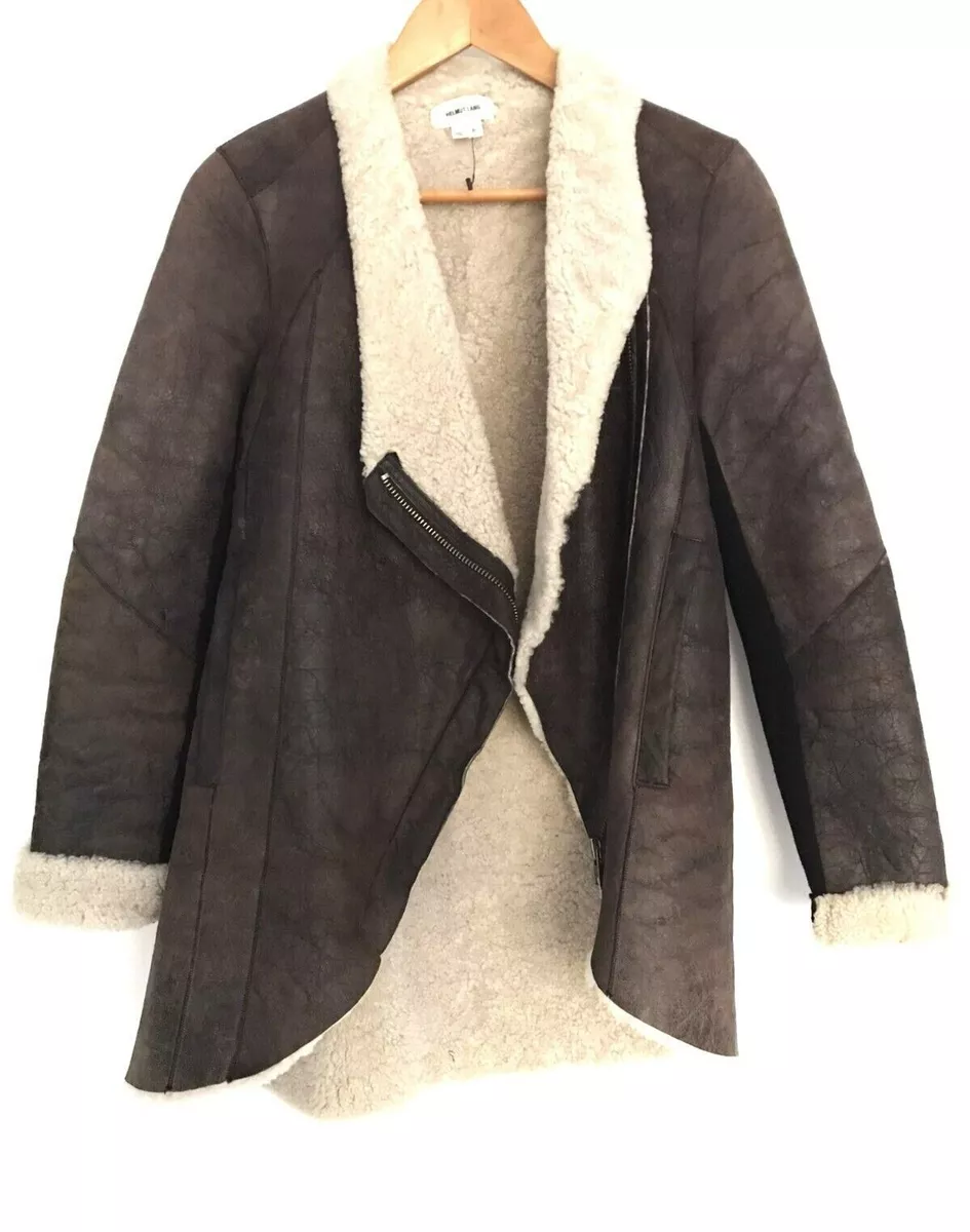 Helmut lang top shearling coat