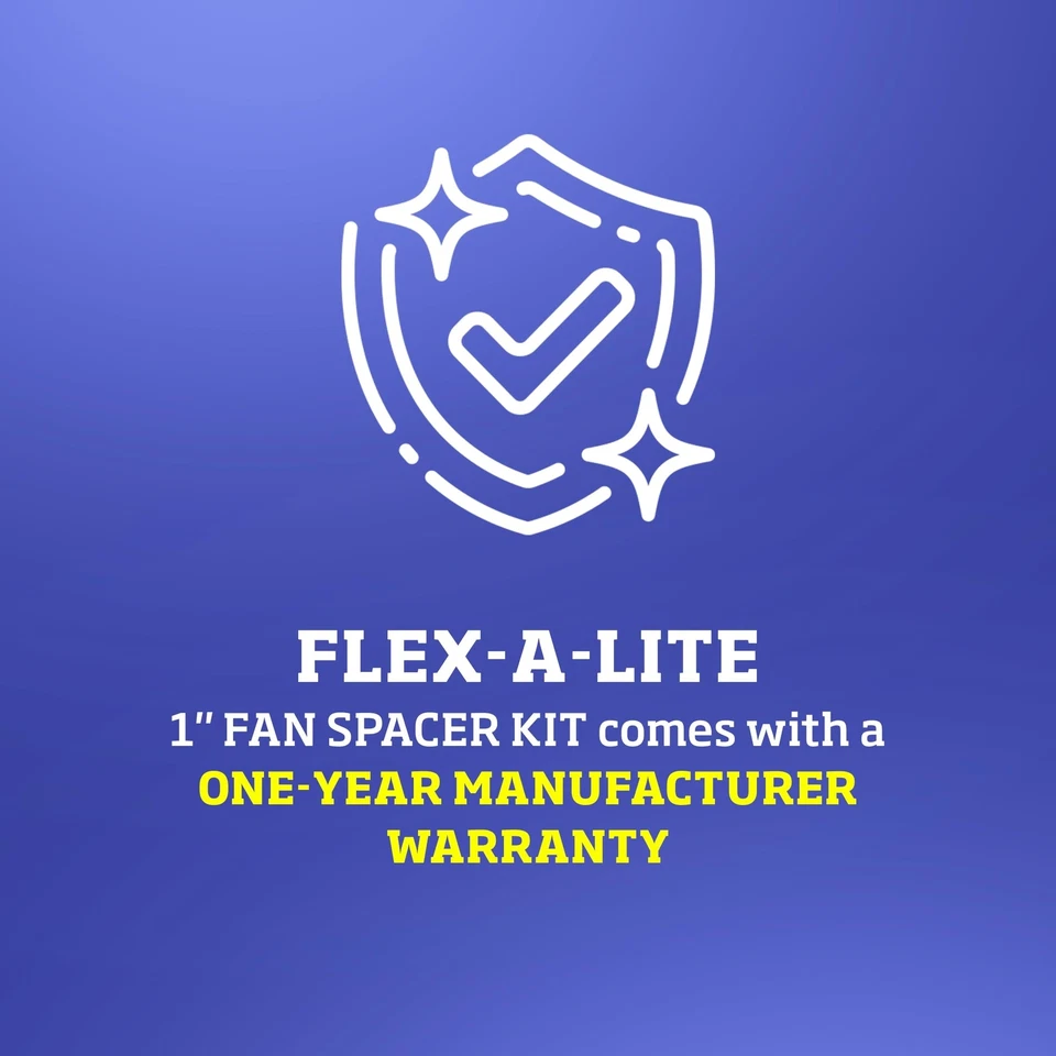 Kit espaciador de ventilador de 1 pulgada, espaciador de ventilador (14548), piezas de automóvil, plateado Foto 4 de 4