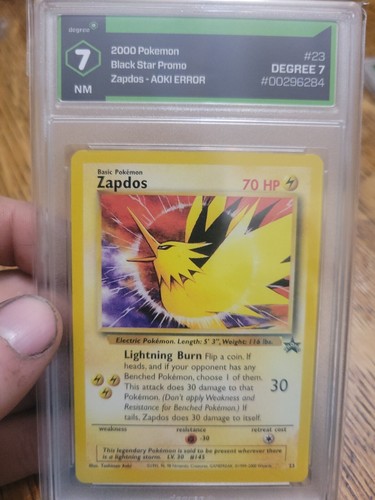Zapdos graded PSA 7 for sale on eBay