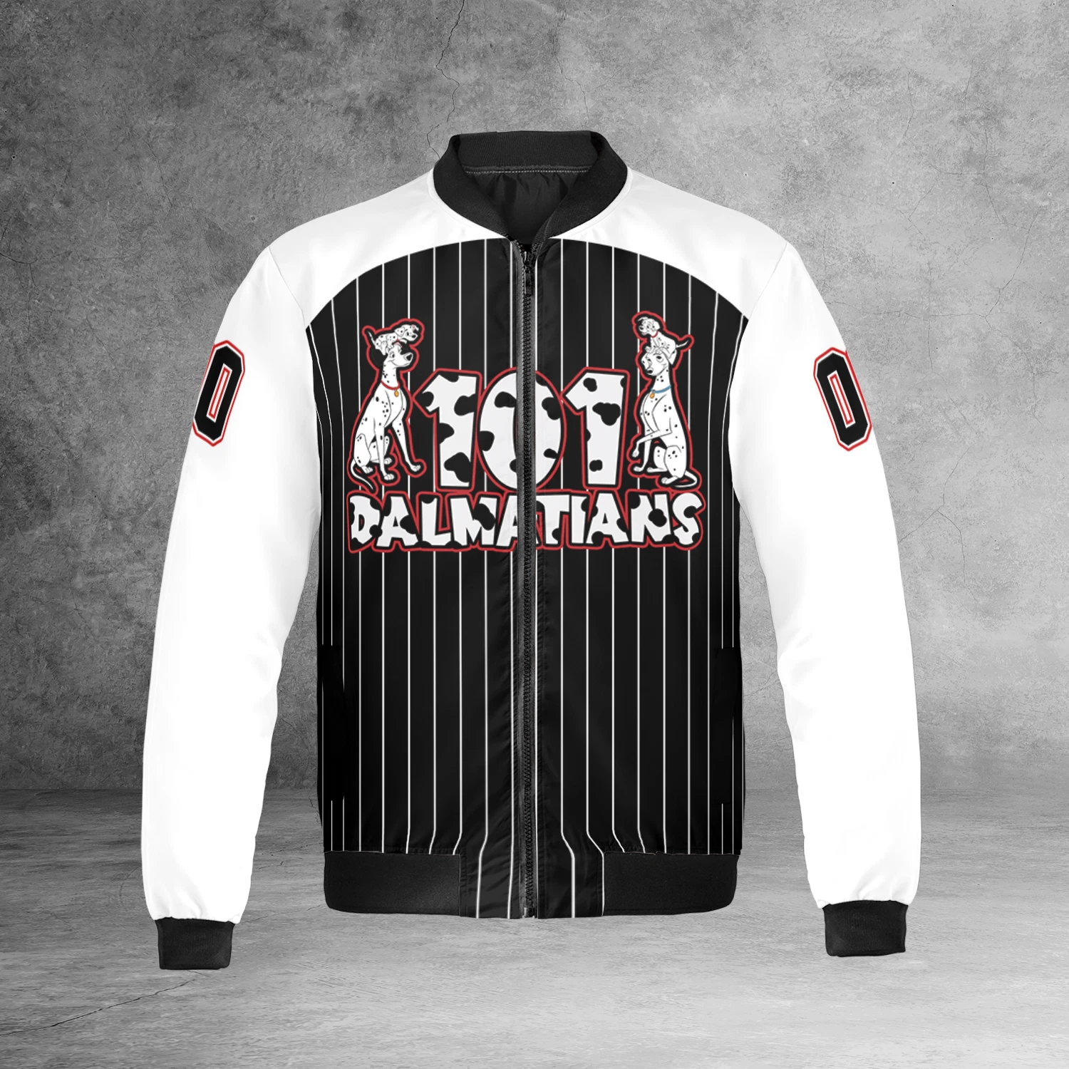 Personalized Beautiful 101 Dalmatians Dogs Black And White Jacket