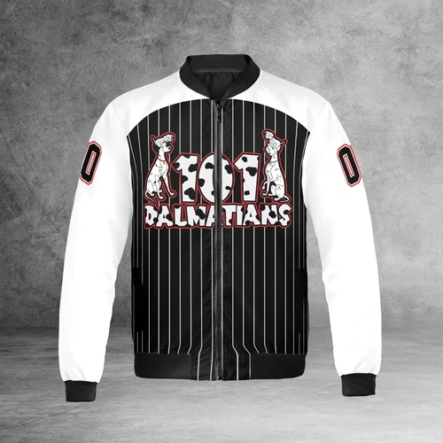 Personalized Beautiful 101 Dalmatians Dogs Black And White Jacket