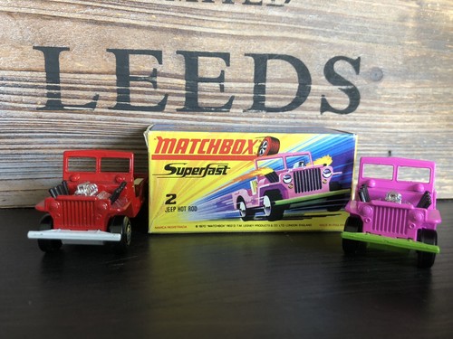 2x Matchbox Superfast no.2B-1.First&B-9.Red Version 1.First OVP VNM von 1970 - Bild 5 von 9