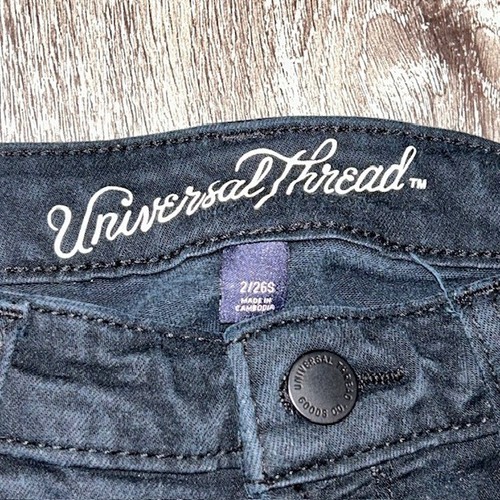 Universal Thread Black Jeans Womens 2/26S Mid Rise Jegging Pants - Picture 3 of 5