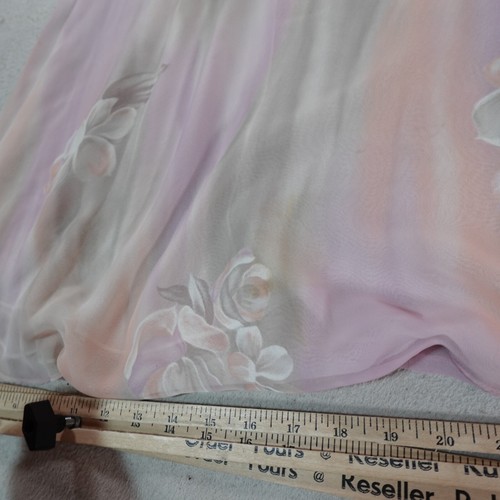 Abito midi Ursula vintage 8 rosa floreale fata' floreale sciolto cintura fata - Foto 5 di 23