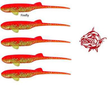 aris spin fire esca artificiali gomma shad 12cm pesca black bass luccio spigola