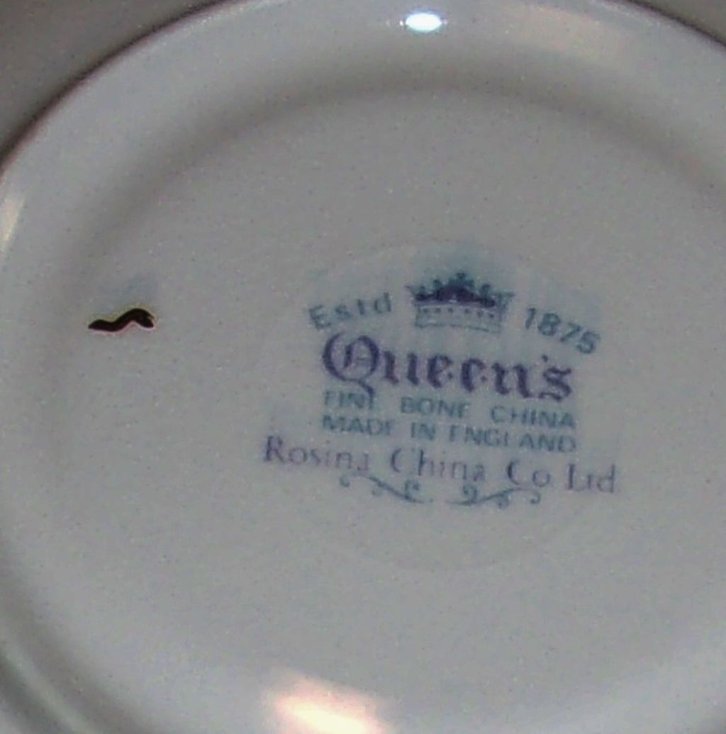 Lot of 2 Vintage QUEENS Rosina Gilded Tea Saucers Made in England eBay