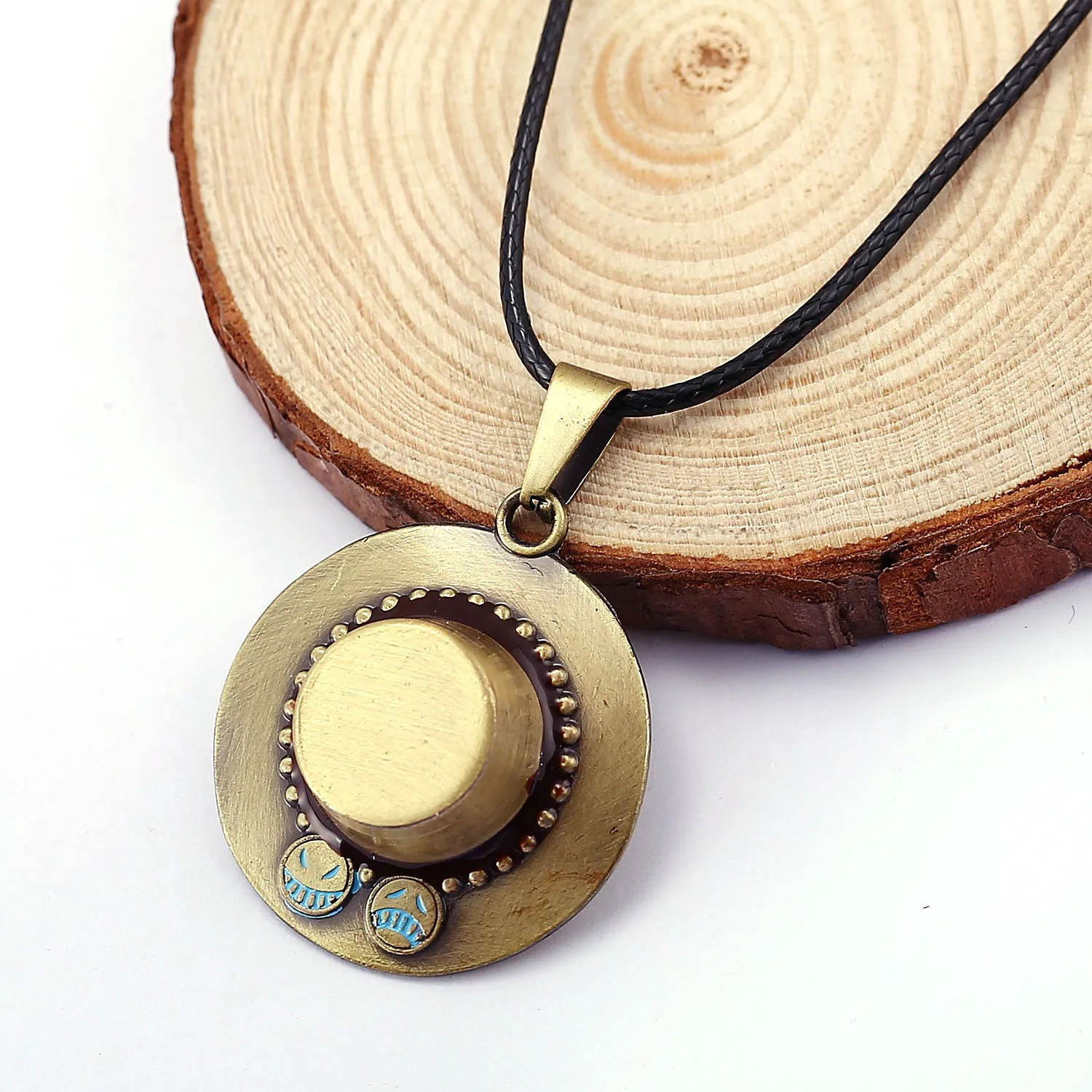 Unique Bronze Cowboy Hat Pendant Necklace - Country Style