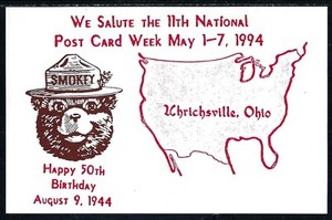 Fire /11th National Post Card Week / May 1-7, 1994 / Happy 50th Birthday Smokey 