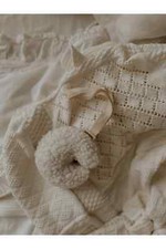 Teddy Moon Pacifier Hanger Natural White Newborn Cute Baby Gift Ideas