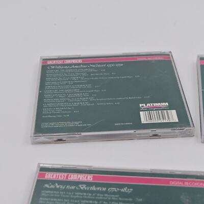 Greatest Composers Mozart, Chopin, Beethoven, Bach Cd Bundle Of 4