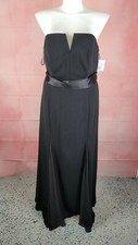 Vera Wang White Womens Color Black  Maxi Lined  Dress Sz 20 Plus NWT  $199.00