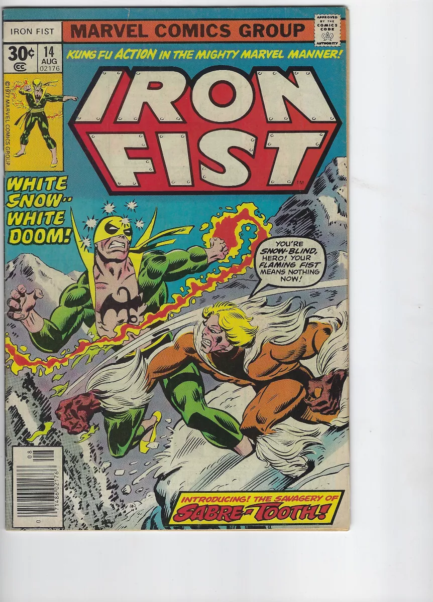 Iron Fist #14 - 1st App of Sabretooth (VF)