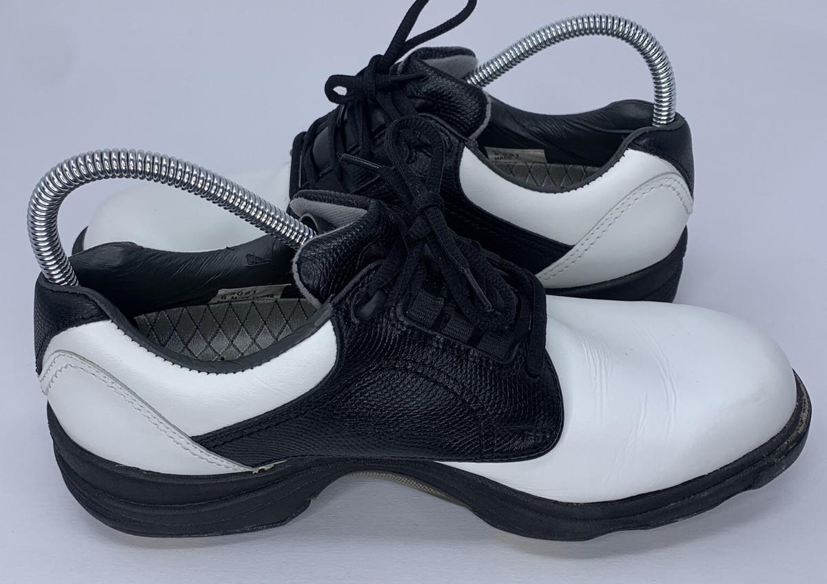 Footjoy Dimension X Golf Shoes - White/Black - Men display picture 1