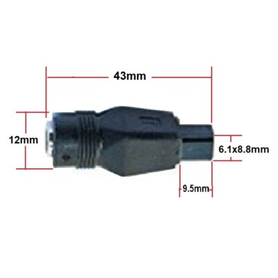x3 Toshiba 4 Hole Tip DC Adapter Jack Connector Female Power