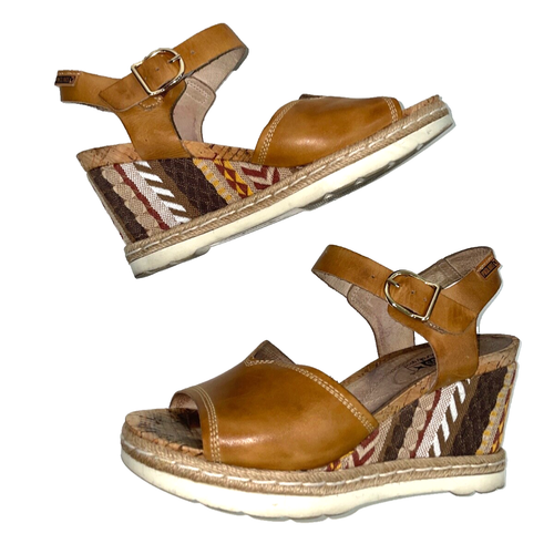 Pikolinos Women's Miranda Leather Wedge Sandals size 40/9 - Picture 7 of 9