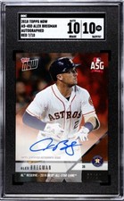 Pop 1 SGC 10 Alex Bregman 2018 Topps Now AS-45D Autographed /10 Astros 